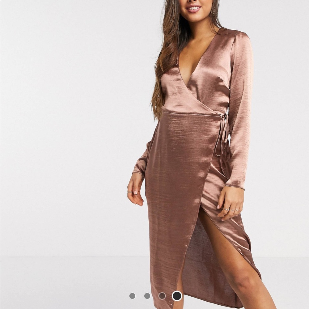 ASOS Satin wrap dress